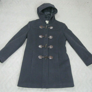 LL Bean Classic Wool Duffle Coat 8 Pet